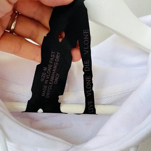 VLONE Friends Hoodie, white/blue/purple, Size M - Picture 5 of 9